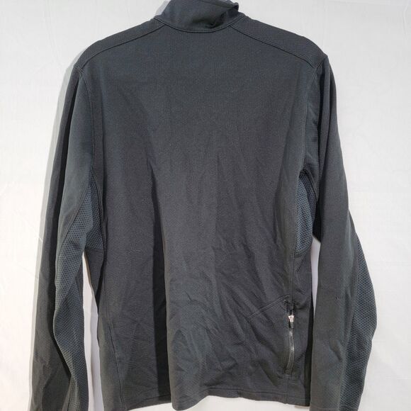 Nike Fordham Rams Black Dri-Fit 1/2 Zip Sweater Mesh Vented Underarms Long Slv M - Picture 3 of 9